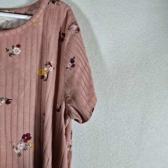 BTween Girls Shirt Pink, floral, Size 10 3/4 Sleeve medium - Picture 4 of 11